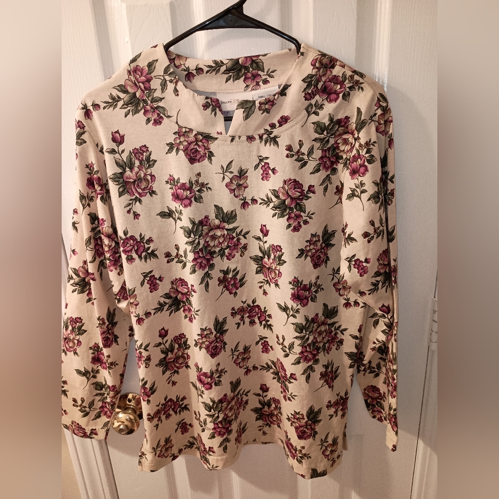 Vintage Jaclyn Smith Floral Long Sleeve